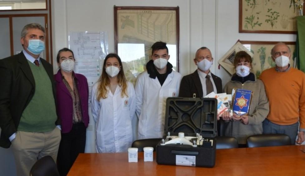 Drone con telecamera donato dal Rotary Club all’Istituto agrario
