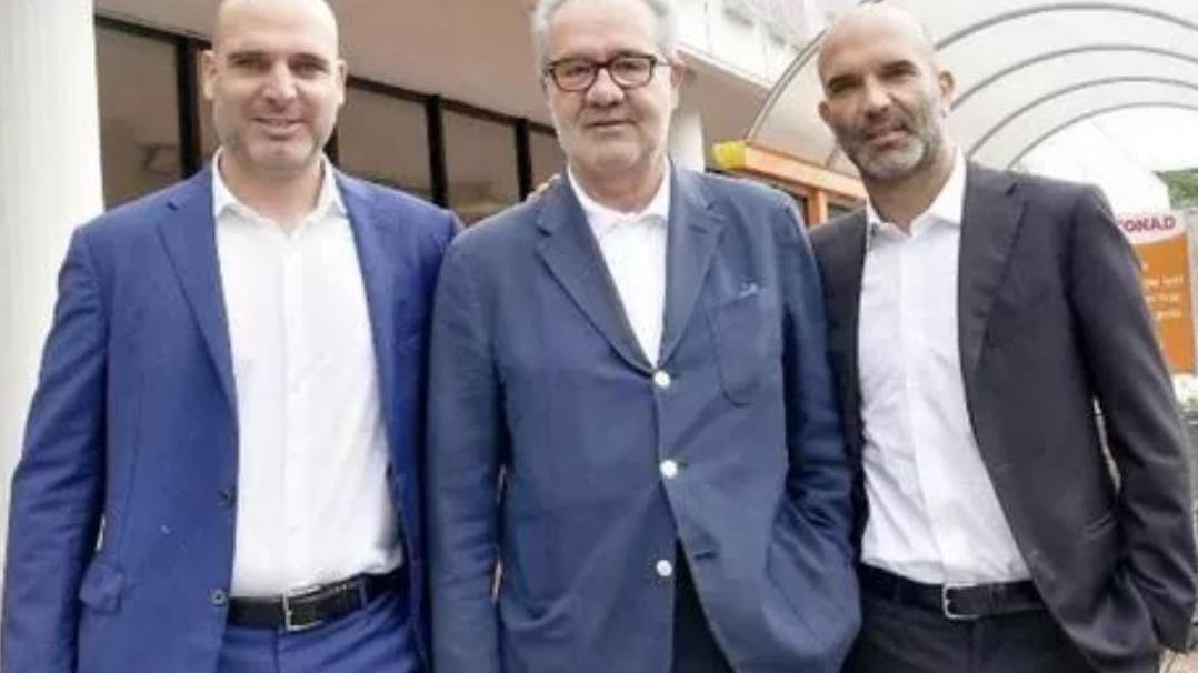 Da sinistra Fabio, Paolo e Tommaso Signorini