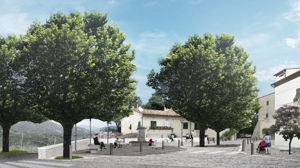 Più decoro e sicurezza nella piazza di Sant’Ilario col rifacimento del muro e la nuova pavimentazione