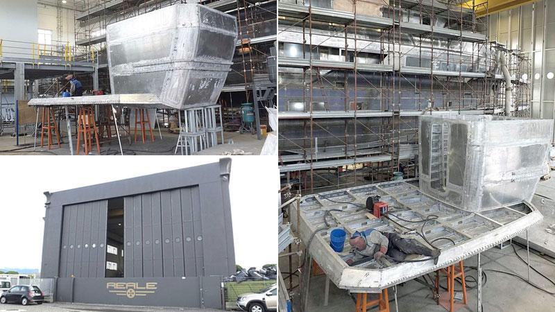L’esterno e alcuni interni del cantiere “Reale srl” ai Navicelli (Foto Fabio Muzzi)