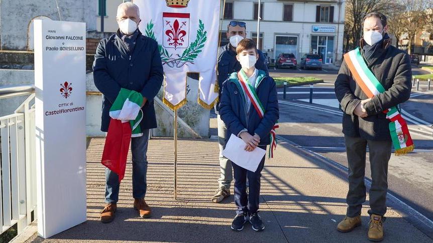 Intitolato a Falcone e Borsellino il ponte sull’Elsa