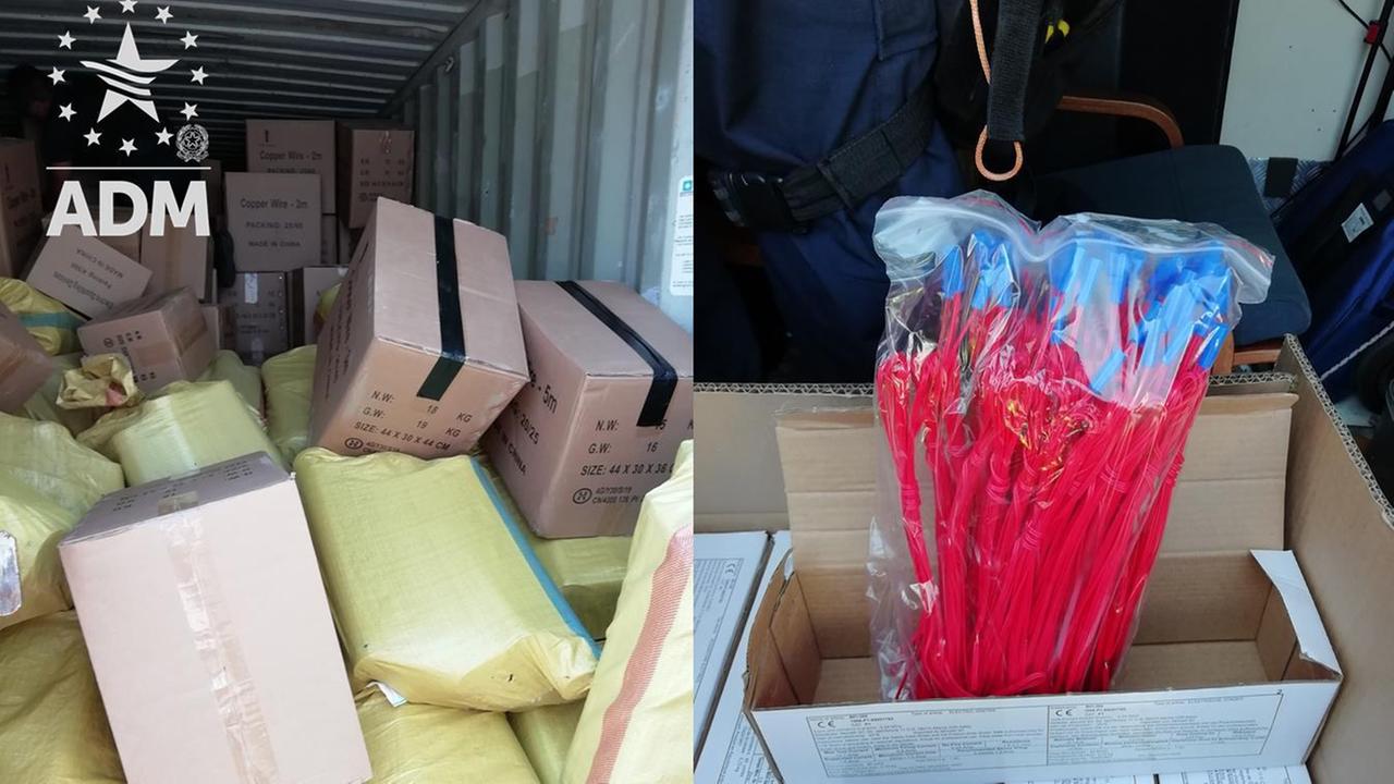 Fuochi d'artificio irregolari invece di candele: al porto di Livorno scoperta maxi fronde dalla Cina