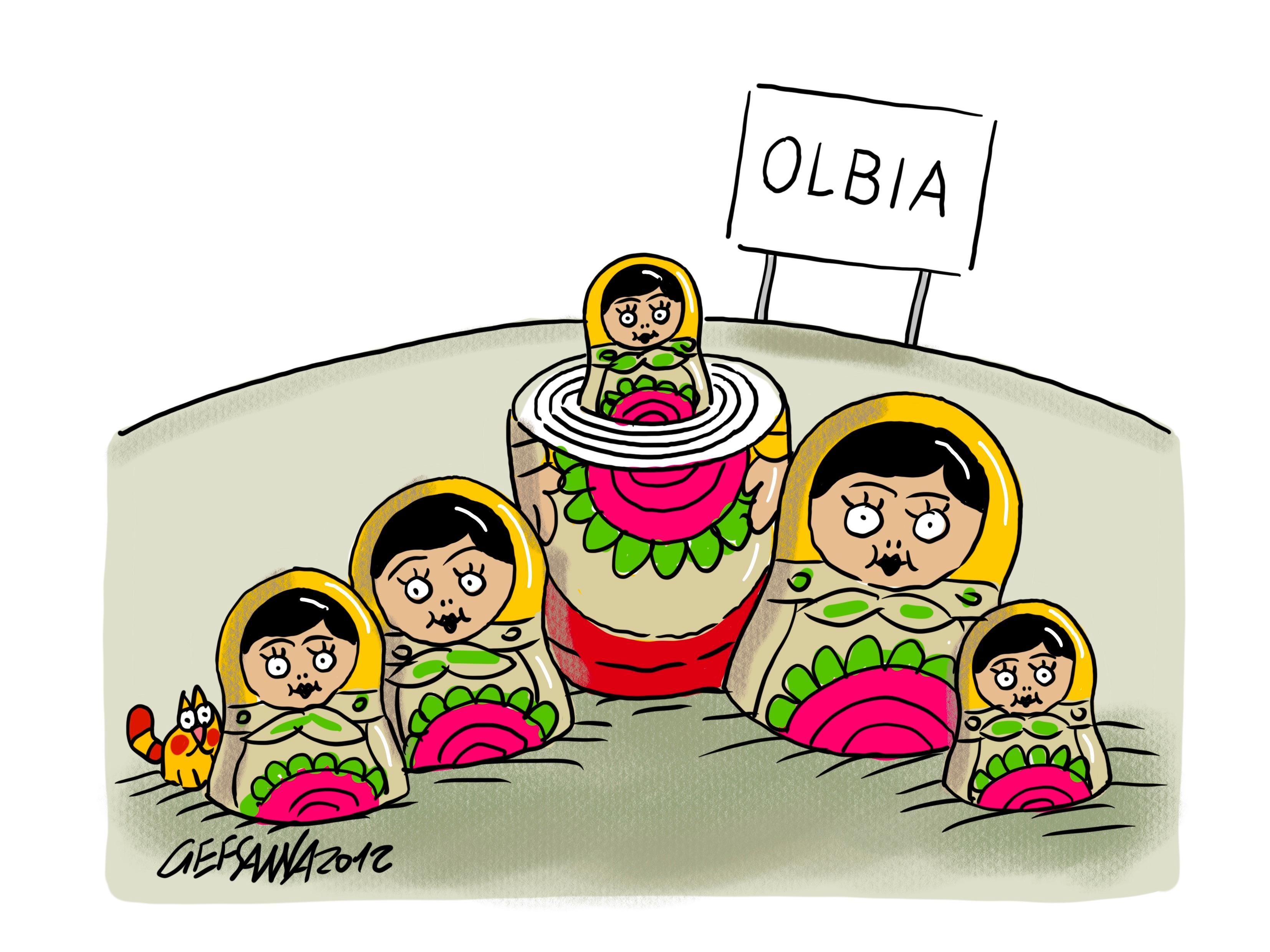 La vignetta di Gef - Olbia, Maludrottu record: con la piccola Mia sono 5 generazioni