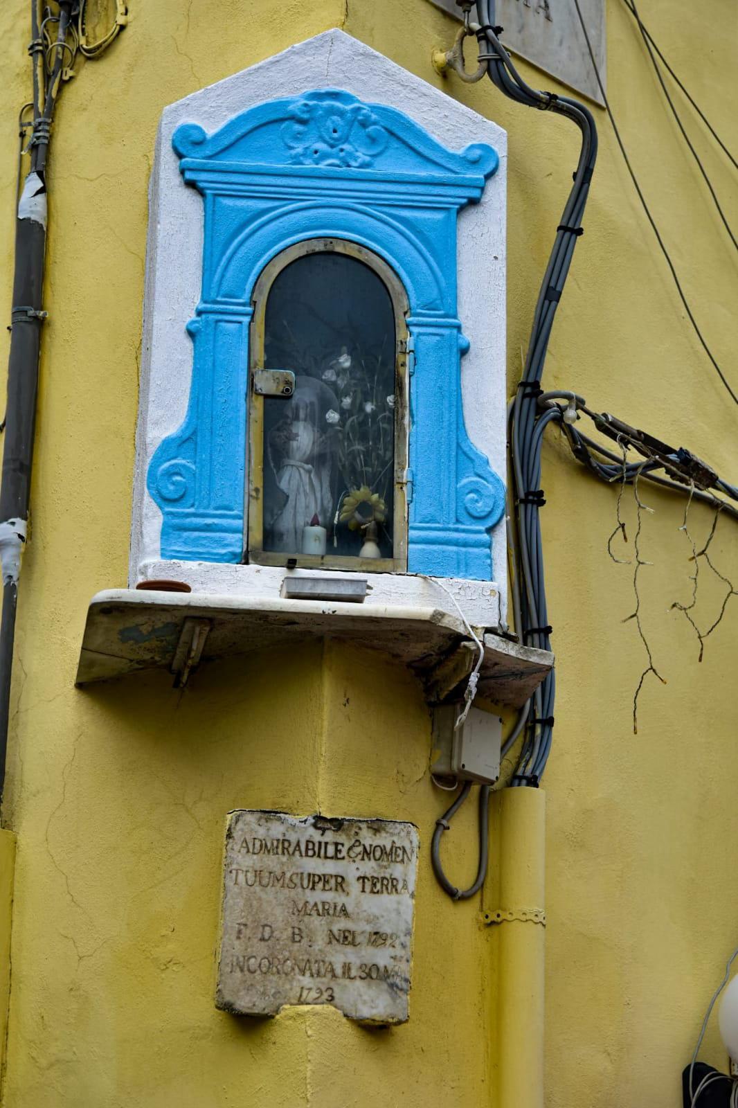 L'edicola votiva in via Malta
