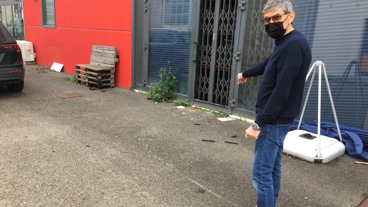 Bruno Saloni, uno dei titolari del Clan della Musica, dopo il furto
