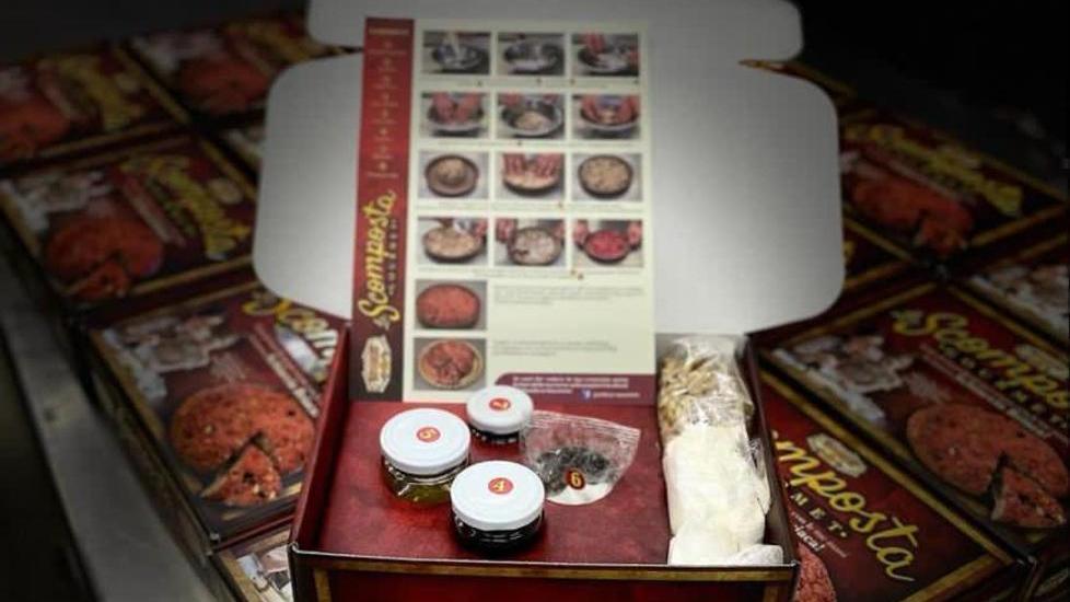 Il panificio Nocentini vende il kit di ingredienti della schiaccia briaca