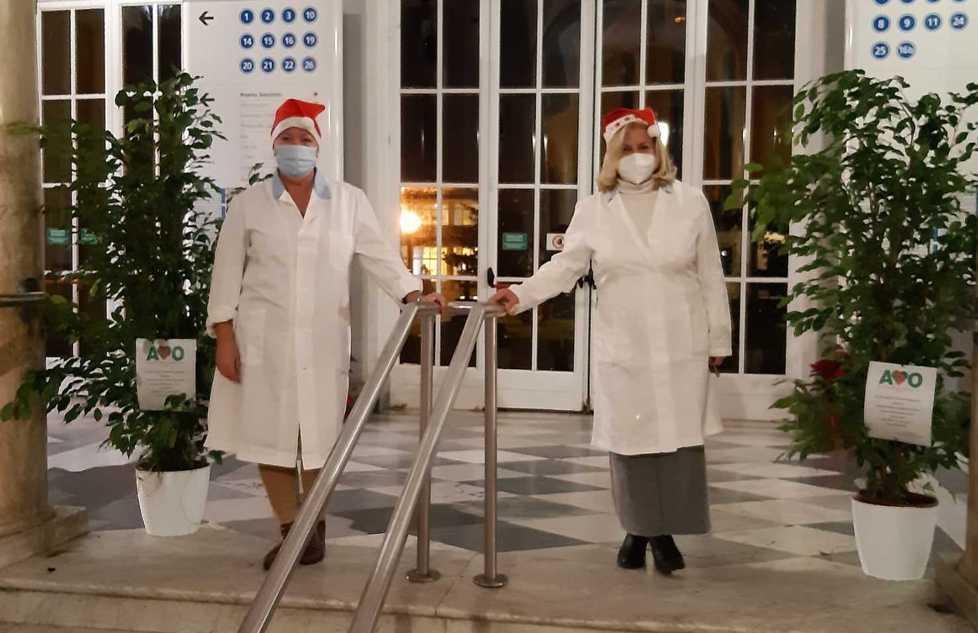Le piante dell’Avo nell’atrio dell’ospedale