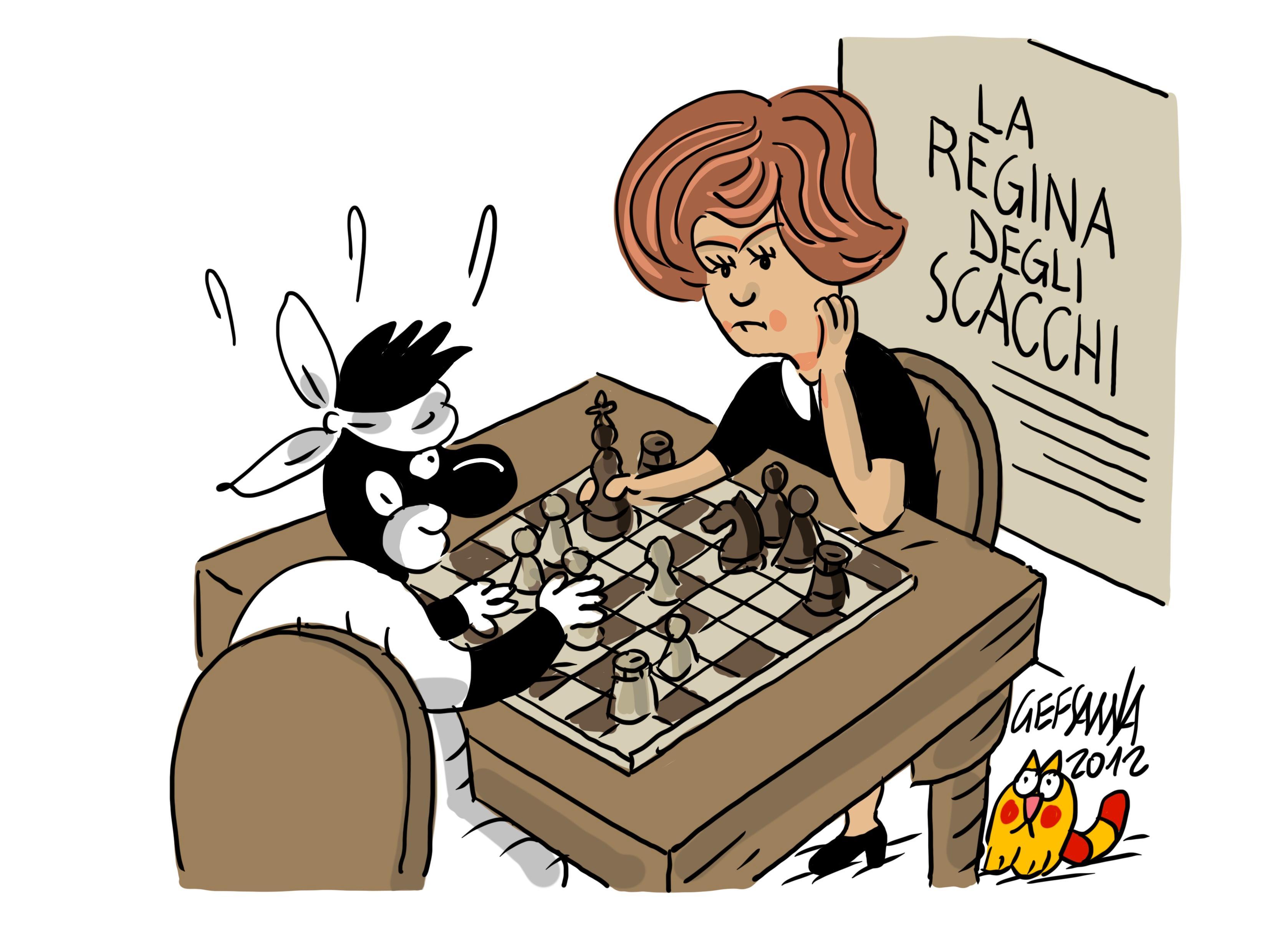 La vignetta di Gef: Scacchi, un 18enne di Oristano è campione d'Europa 