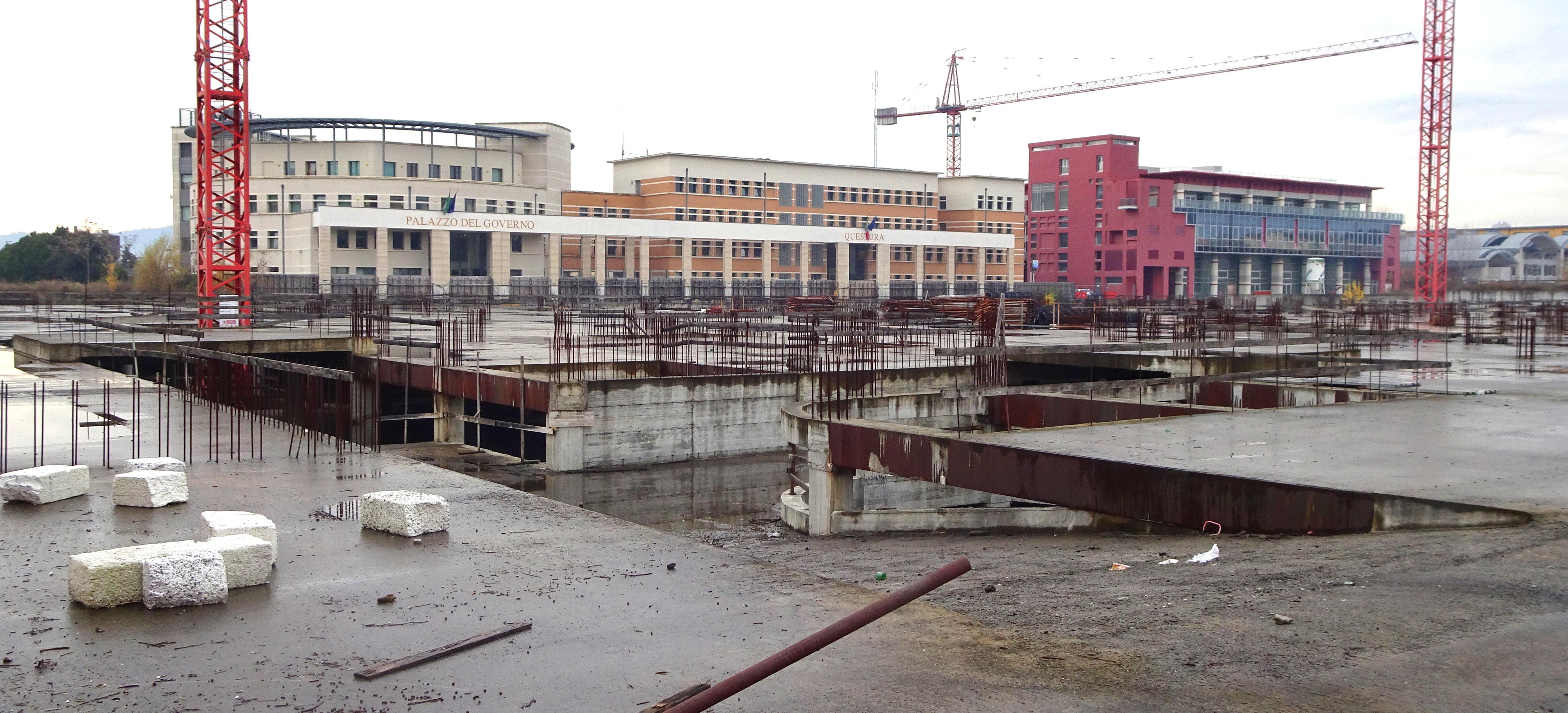 un’immagine del cantiere dell’area ex Breda, ormai fermo da quattro anni