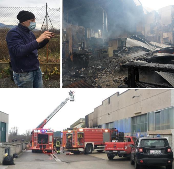 Rogo distrugge falegnameria disperati i due titolari