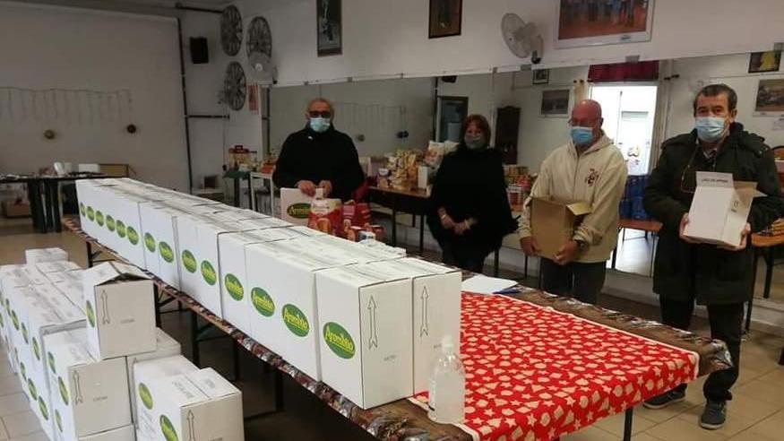 La fase di preparazione dei pacchi