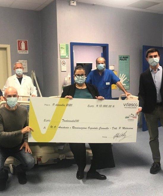 I soldi dei panettoni donati all’ospedale