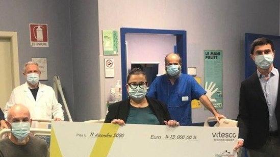 I soldi dei panettoni donati all’ospedale