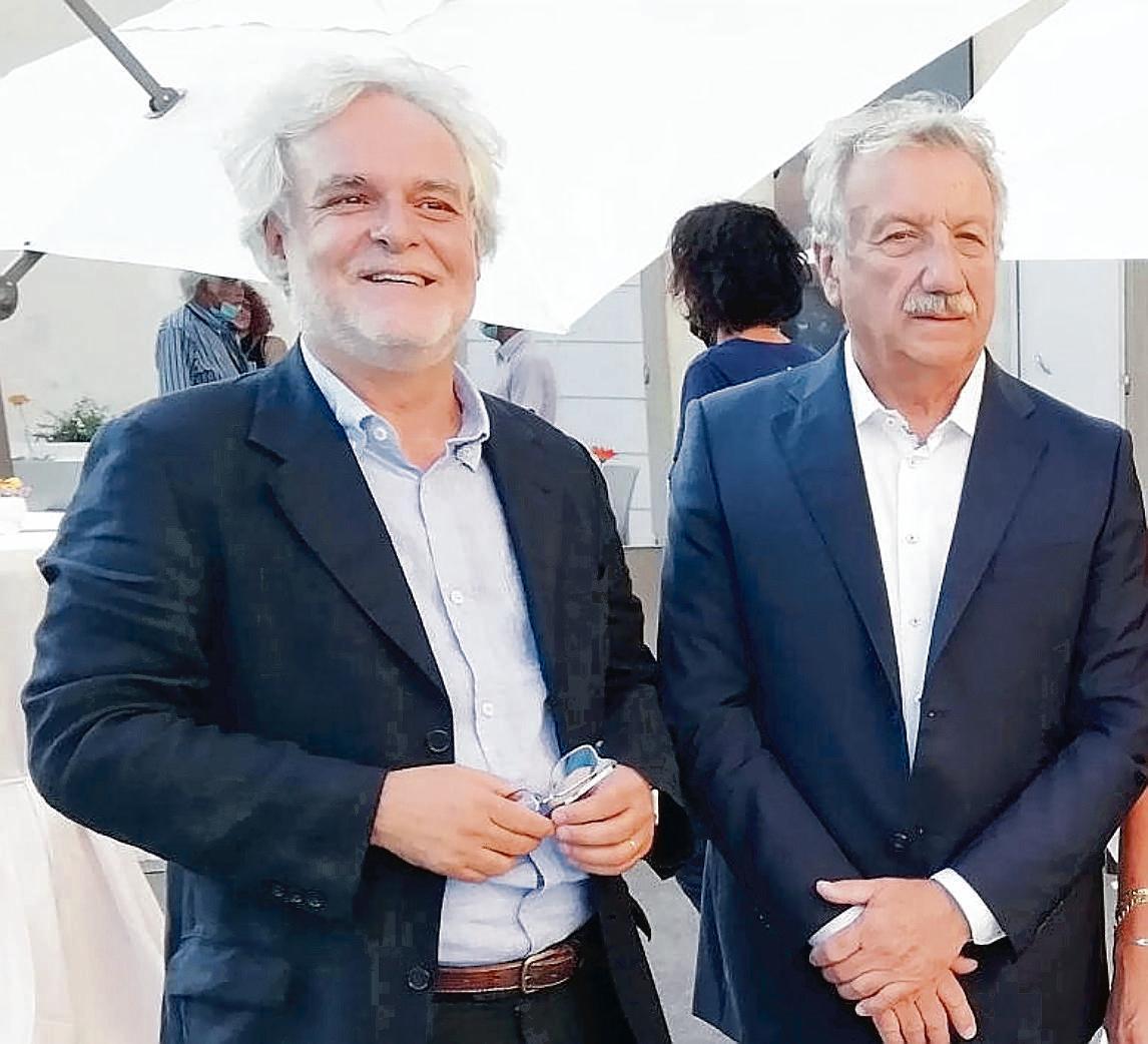 Da sinistra il presidente Parchi Alessandro Bruni e l’amministratore delegato Mauro Tognoli