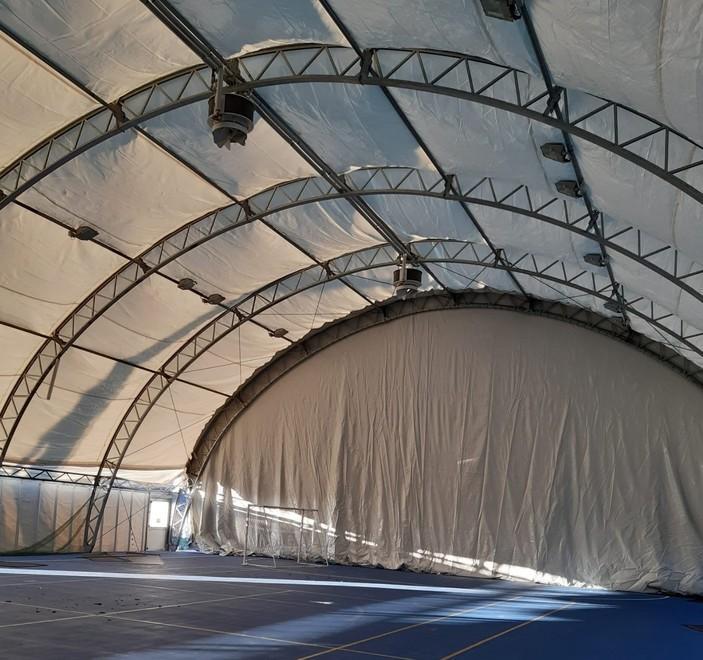 All’impianto sportivo di Bagnore installata la nuova copertura