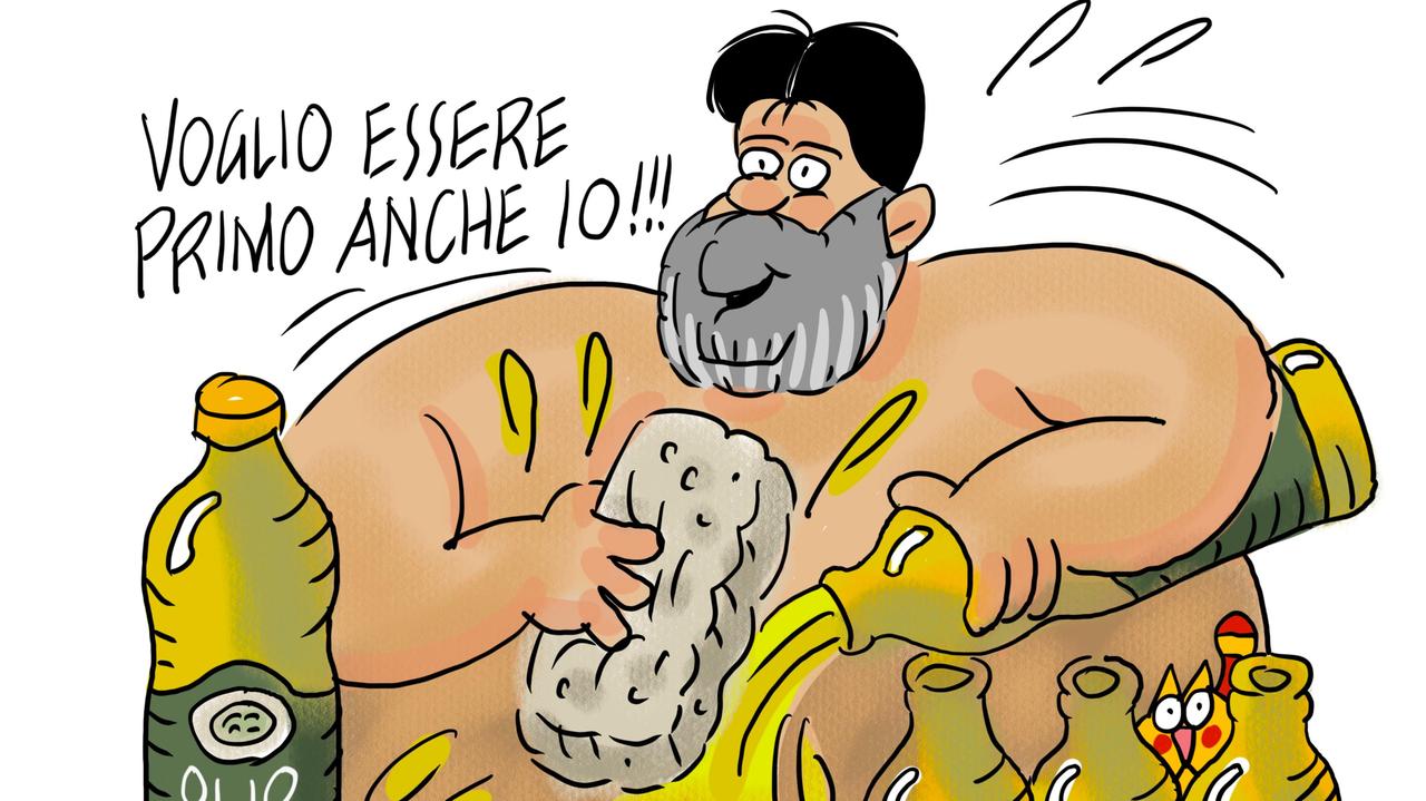 La vignetta di Gef - L'olio San Giuliano è tra i migliori del mondo
