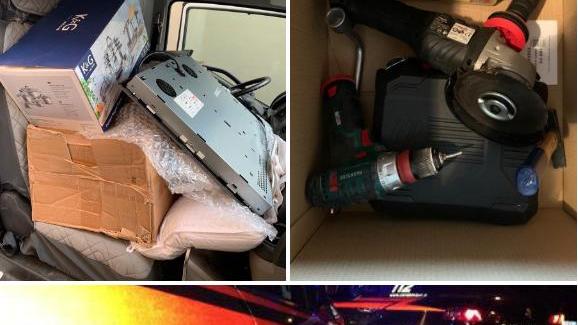 La refurtiva recuperata dai carabinieri dopo il furto nella villetta a Orentano