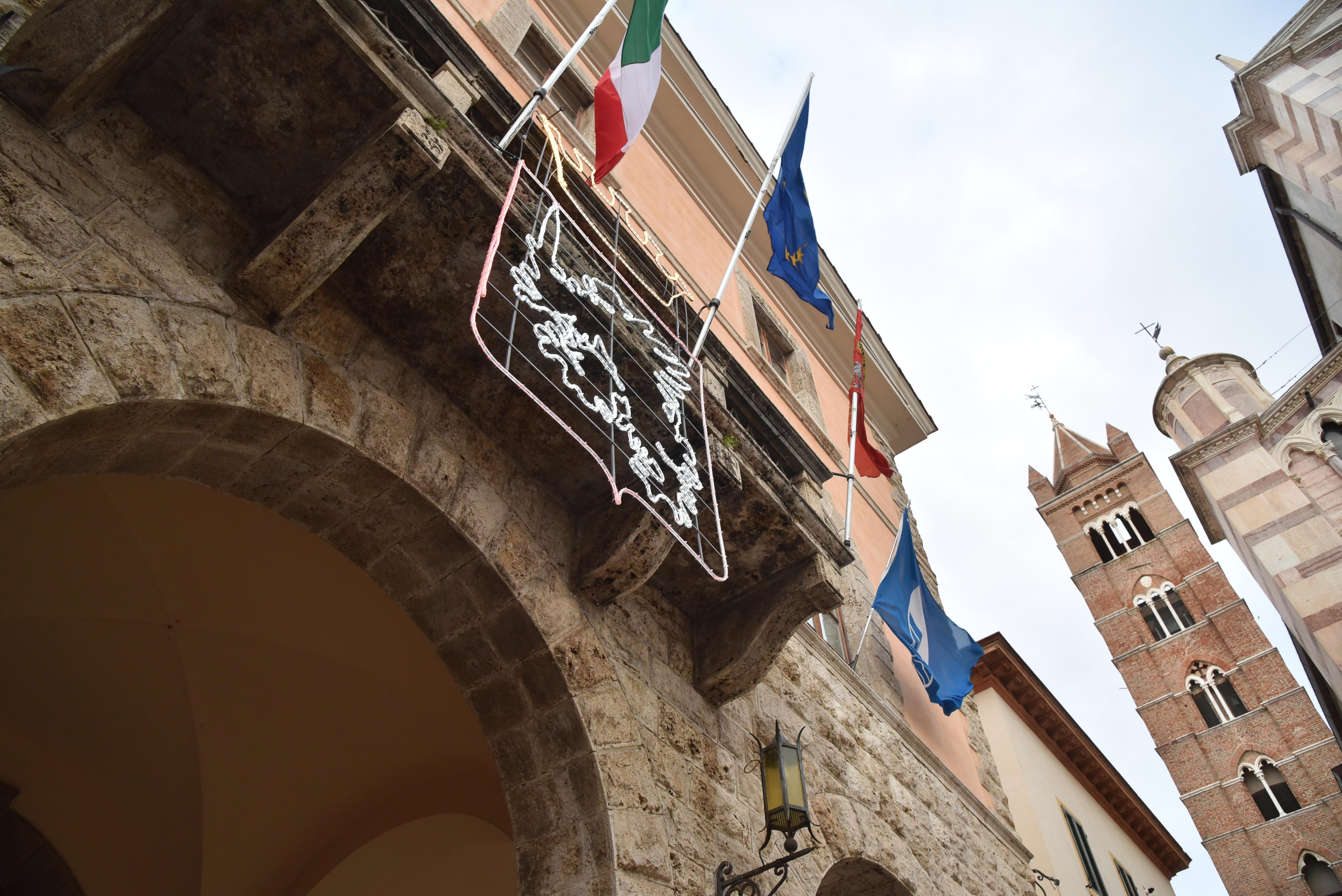 Il palazzo comunale di Grosseto (foto Agenzia Bf)
