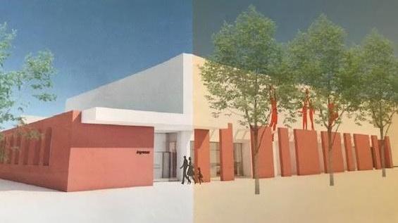 Il rendering del nuovo palazzetto dellosport a Montecchio