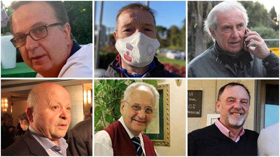 Giovanni Daddi, Fabio Sanna, Bruno Crocchi, Fulvio Bani, Beppino Mancini e Antonio Fidanzi