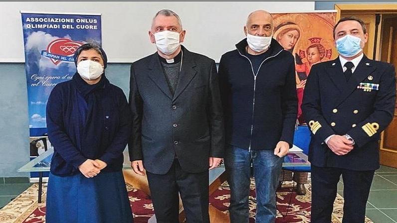 Olimpiadi del Cuore, da Brosio la donazione di soldi e mascherine