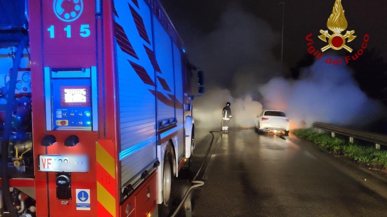 L'intervento dei vigili del fuoco