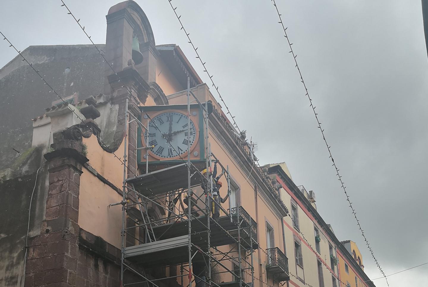 Liberato l’antico orologio del Rosario 