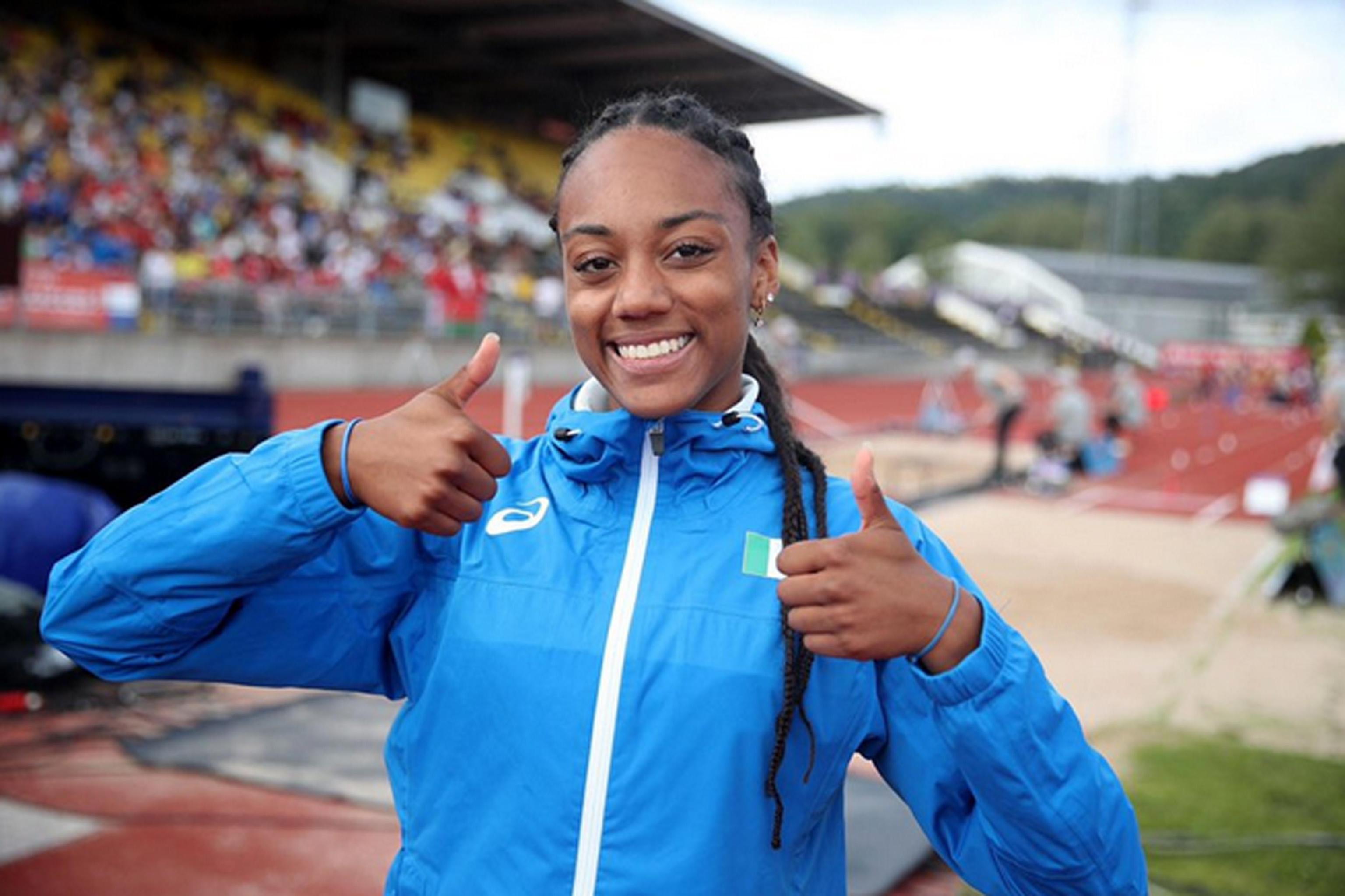 Larissa Iapichino, fiorentina, stella del salto in lungo