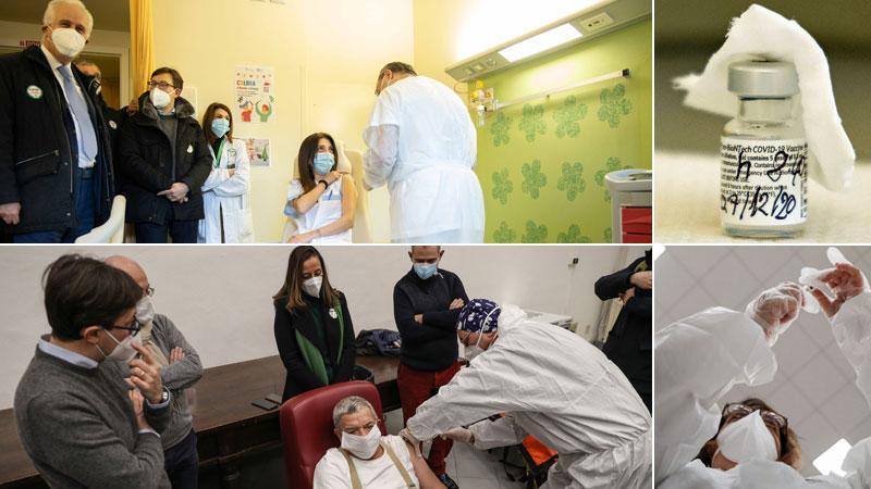 L'attesa, i ritardi, l’arrivo. Alle 8,45 la prima dose contro la pandemia