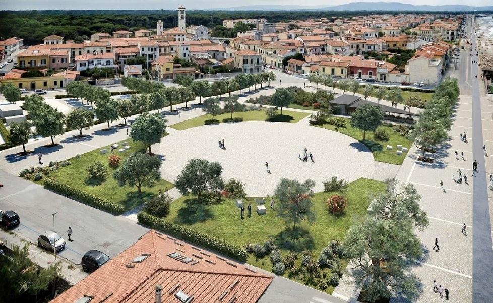 La simulazione grafica della nuova piazza Viviani