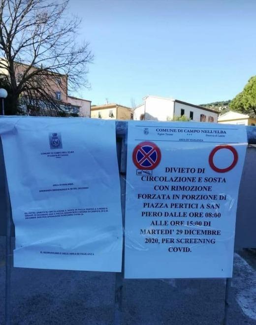 Parte da San Piero lo screening all'Elba, tanti test rapidi nella zona focolaio 