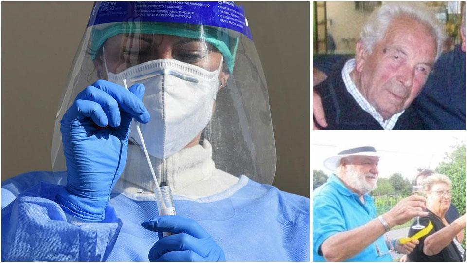 Giuseppe Monteforte (91anni), e con il marito, Stefania Gambassi(77anni).