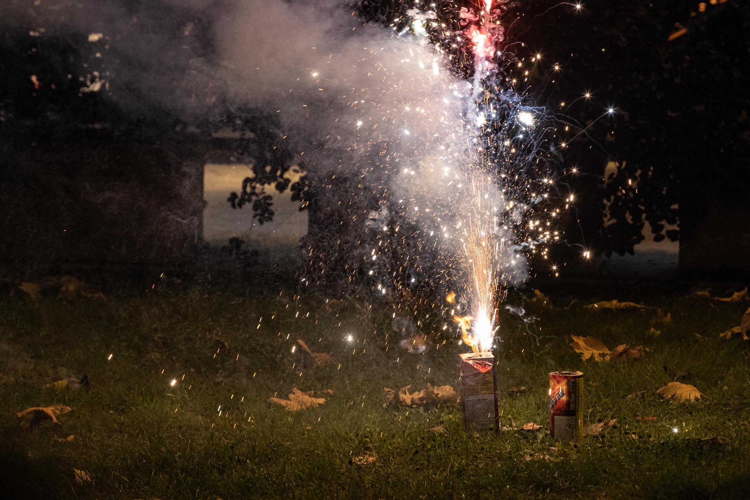 Una "fontana" per festeggiare il nuovo anno