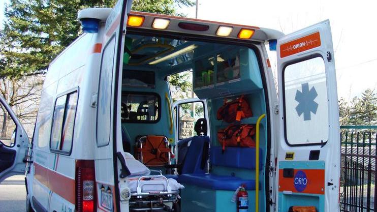 Un'ambulanza della Croce Verde Alto Appenino