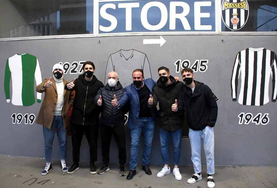 Nepori e Zambarda all’apertura dello Store