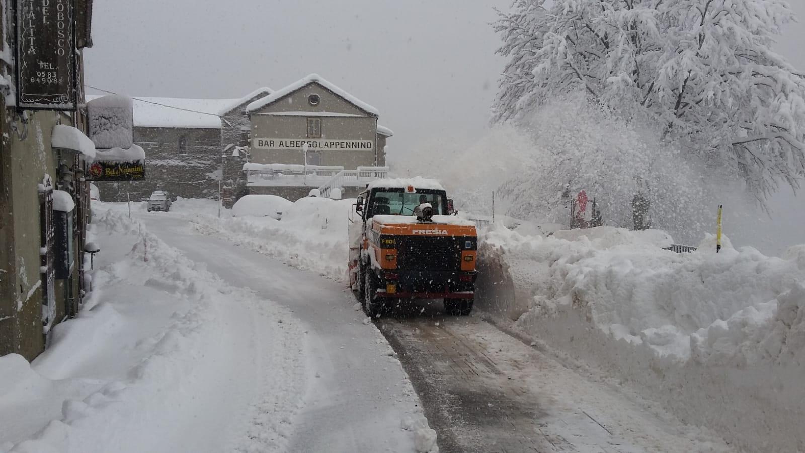 San Pellegrino in Alpe sotto la neve