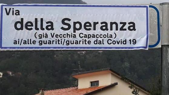 Via della Speranza dedicata a chi è guarito