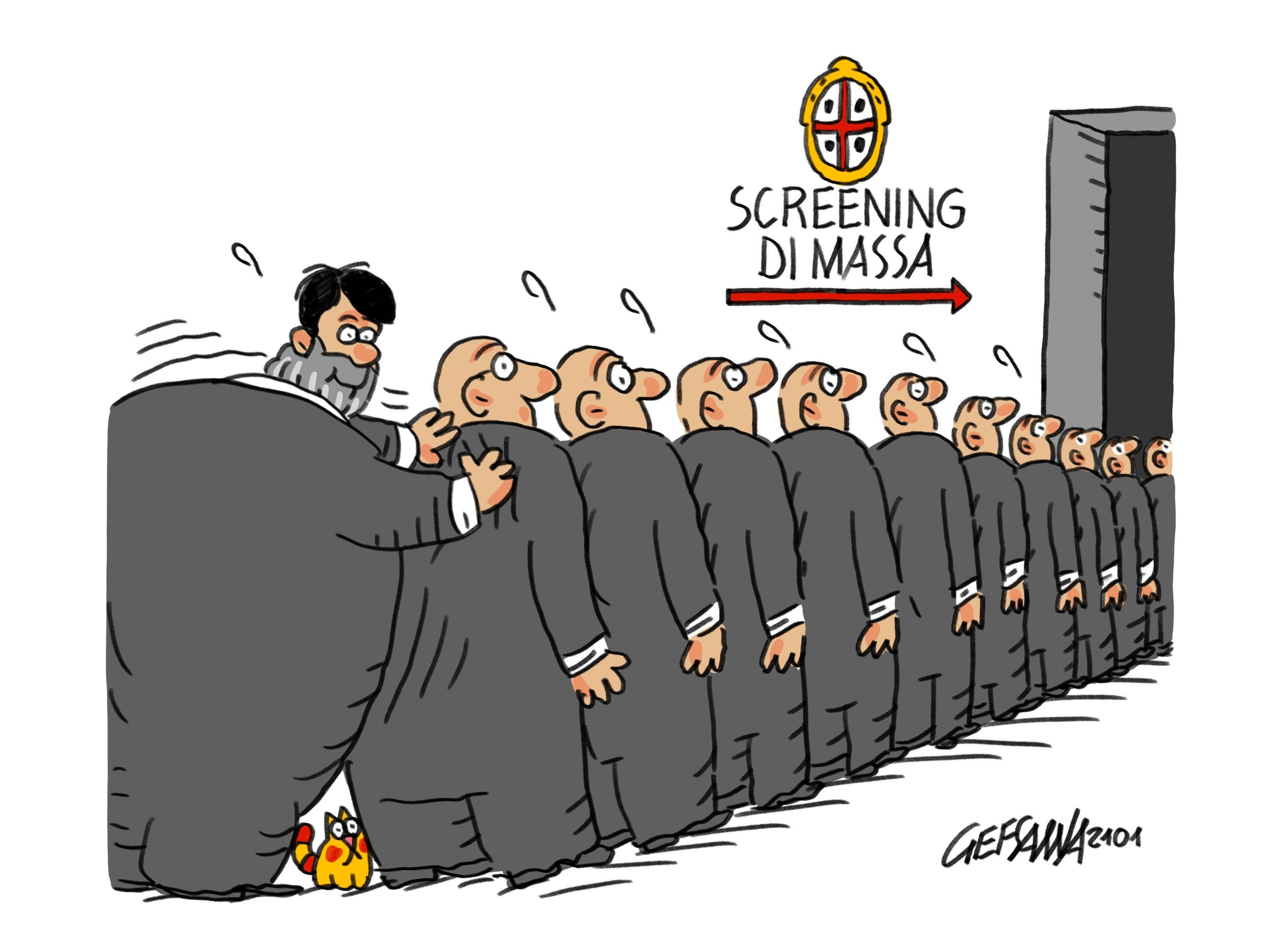 La vignetta di Gef - Al via lo screening di massa in Ogliastra