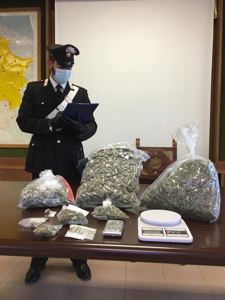 La marijuana sequestrata