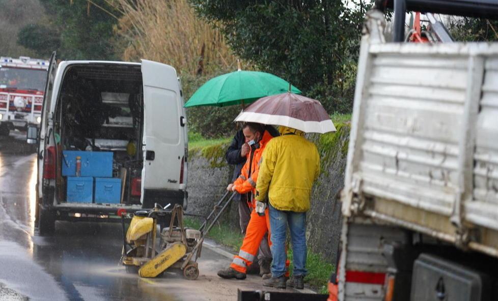 Paese resta isolato dopo la fuga di gas lavori per tutto il giorno