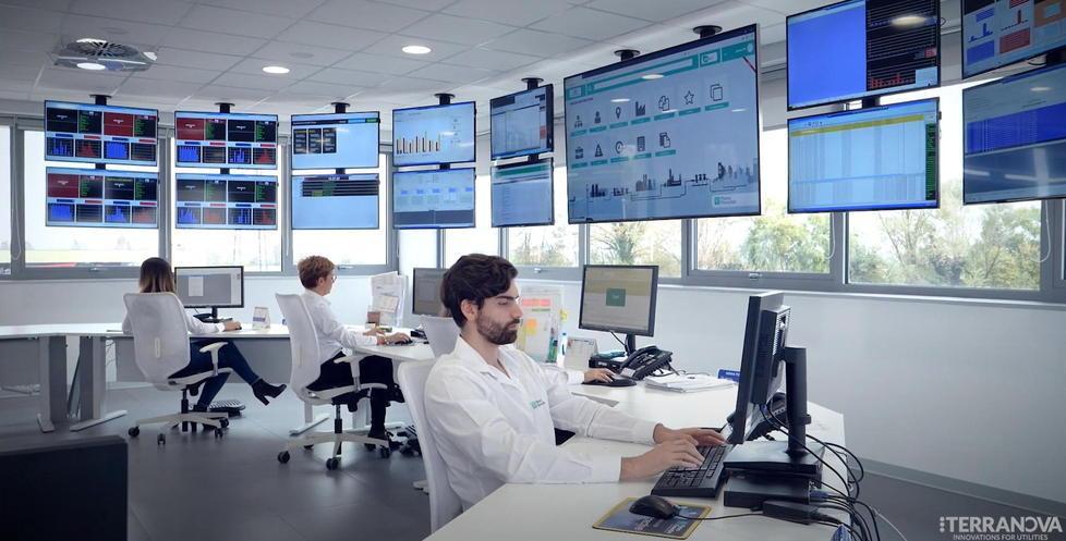 Una delle sale della società dove vengono creati software