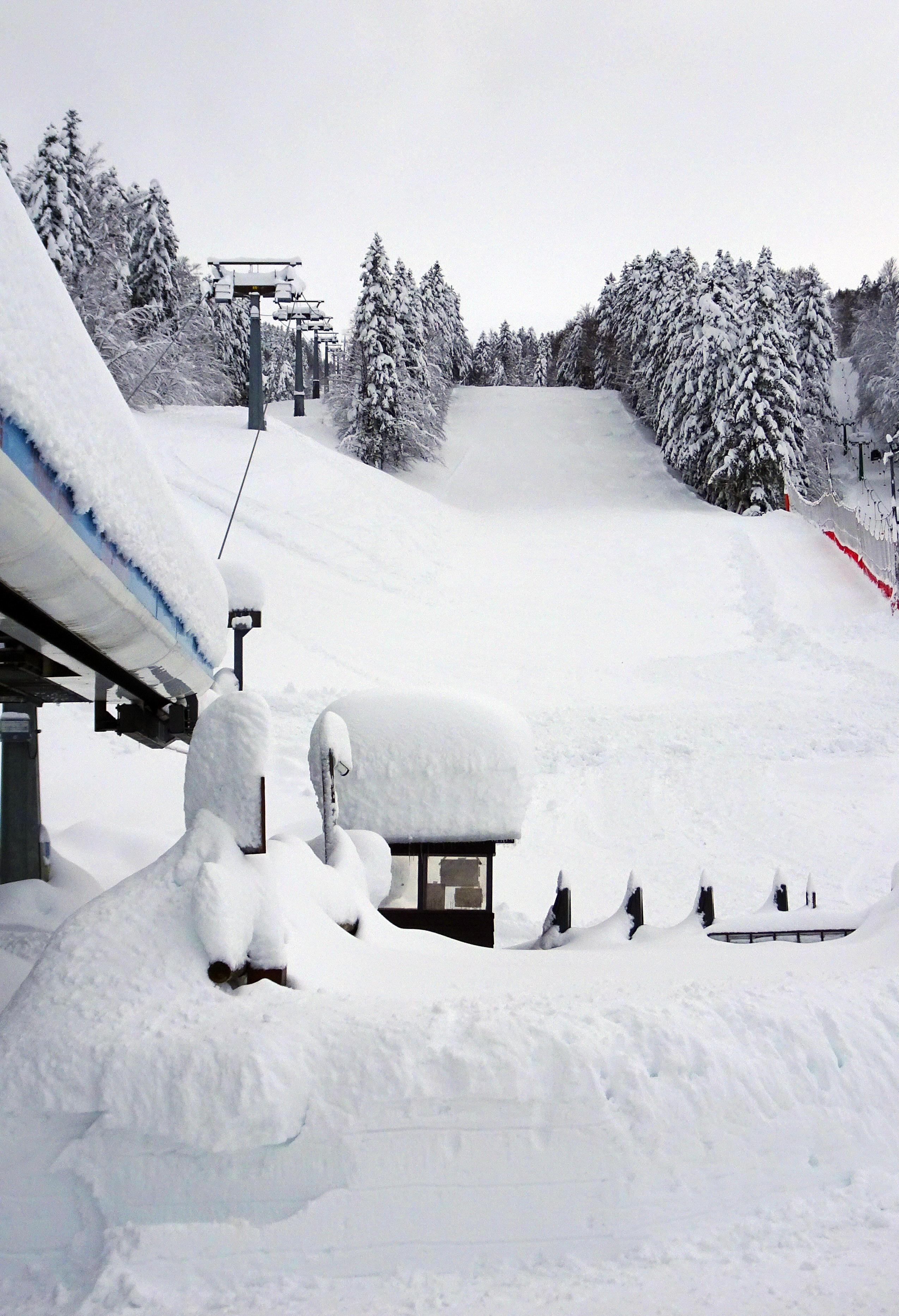 Abetone, rischio valanghe: stop a tutte le attività sportive su suolo innevato 