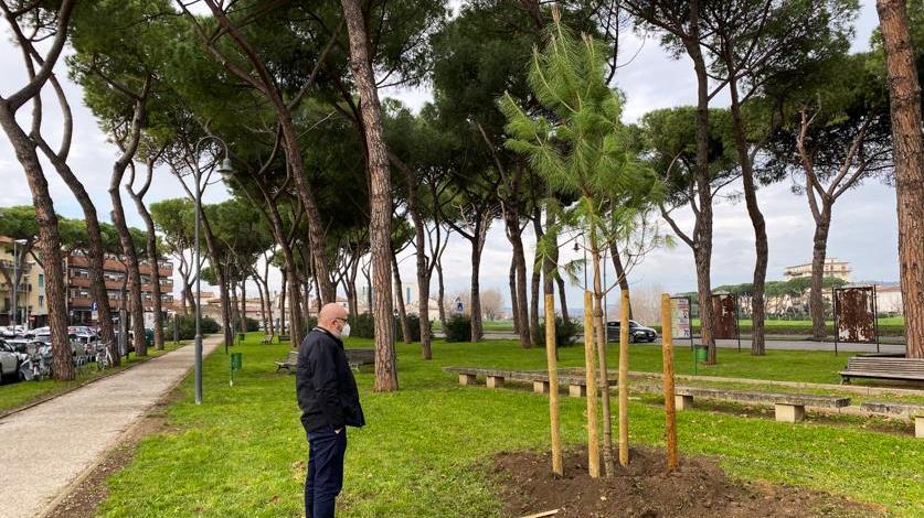 Il sopralluogo dell’assessore Marconcini in piazza Ristori a Empoli