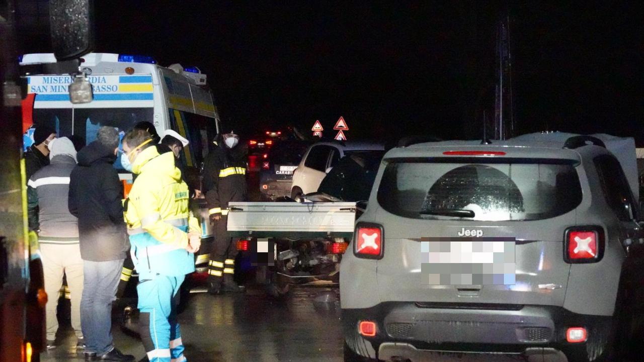La scena dell'incidente a San Miniato vicino alla Firenze-Pisa-Livorno (Foto Franco Silvi)
