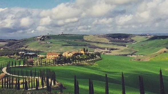 Una panorama da cartolina vicino a Pienza (Foto d'archivio)