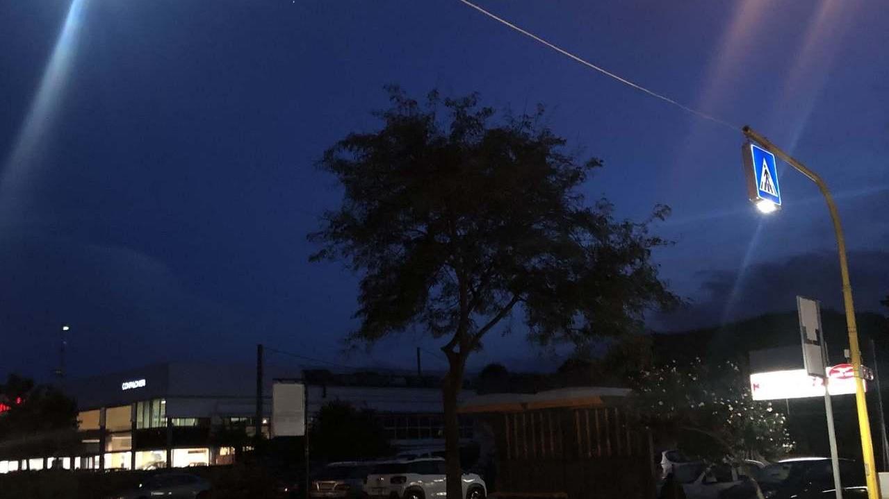 Strisce pedonali illuminate in via Predda Niedda