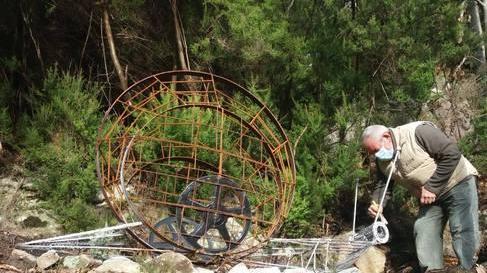Nel bosco la scultura di Polesi
