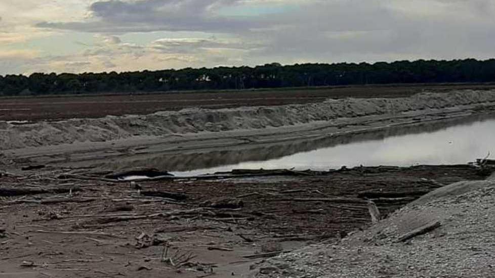 Escavato in ottobre il canale Gobbino è già senza la foce