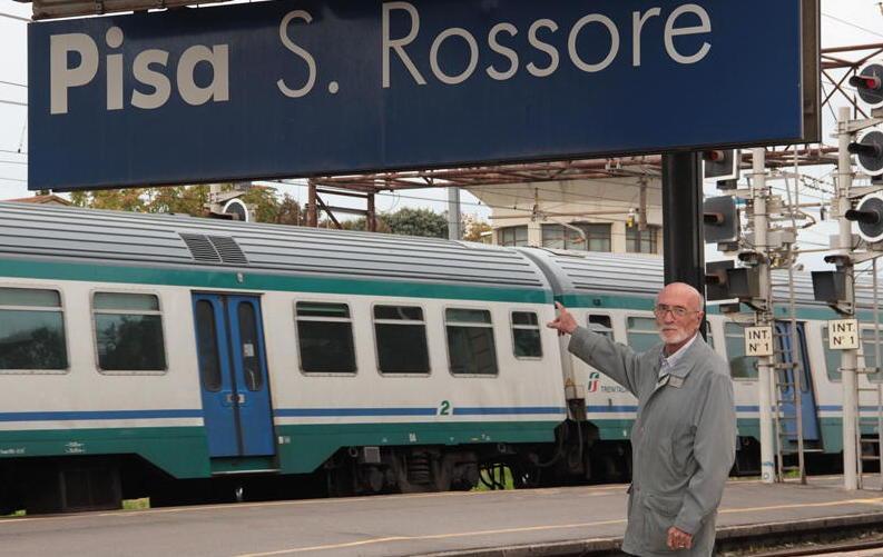 l’assessore Massimo Dringoli alla stazione di Pisa San Rossore
