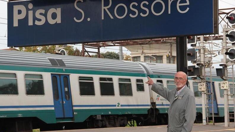l’assessore Massimo Dringoli alla stazione di Pisa San Rossore